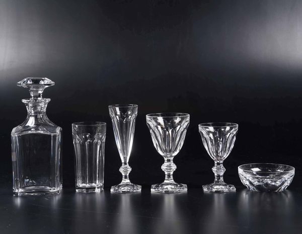 Servizio di calici Harcourt 1841<BR>Francia, Manifattura Baccarat, XX secolo<BR>  - Asta L'art de la table - Associazione Nazionale - Case d'Asta italiane