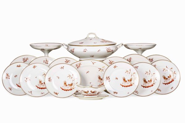 Servizio da tavola<BR>Doccia, Manifattura Richard Ginori, XX secolo  - Asta L'art de la table - Associazione Nazionale - Case d'Asta italiane