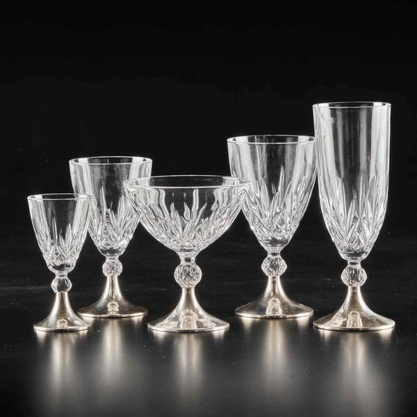 Servizio di calici  - Asta L'art de la table - Associazione Nazionale - Case d'Asta italiane