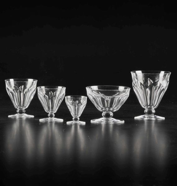 Parte di servizio Talleyrand<BR>Francia, Manifattura Baccarat, XX secolo  - Asta L'art de la table - Associazione Nazionale - Case d'Asta italiane