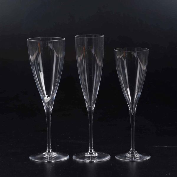 Servizio di calici Dom Prignon<BR>Francia, Manifattura Baccarat, seconda met del XX secolo<BR>  - Asta L'art de la table - Associazione Nazionale - Case d'Asta italiane