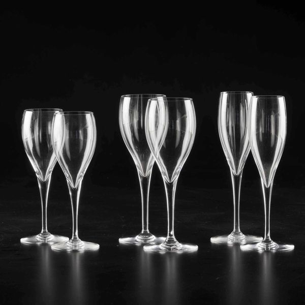 Servizio di calici Saint Rmy<BR>Francia, Manifattura Baccarat, seconda met del XX secolo  - Asta L'art de la table - Associazione Nazionale - Case d'Asta italiane