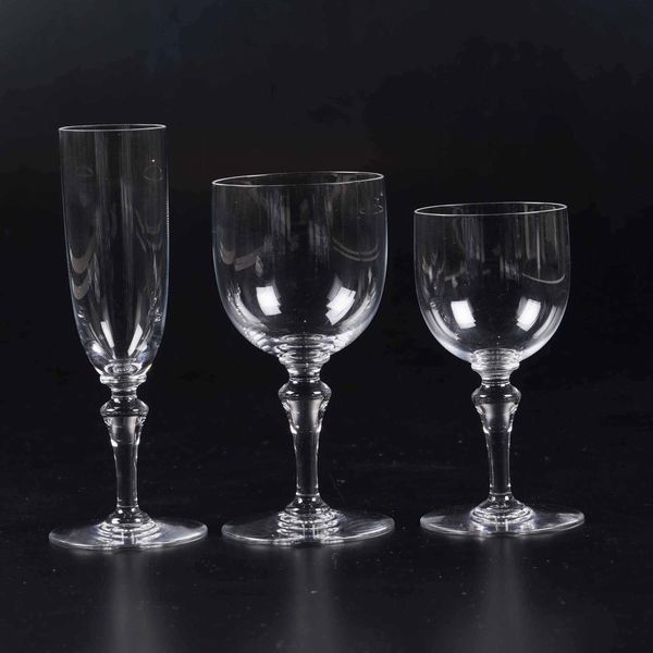 Servizio di calici Normandie<BR>Francia, Manifattura Baccarat, XX secolo  - Asta L'art de la table - Associazione Nazionale - Case d'Asta italiane
