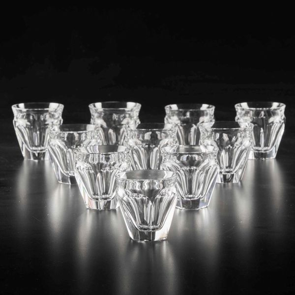 Venti tumbler Harcourt Talleyrand<BR>Francia, Manifattura Baccarat, XX secolo  - Asta L'art de la table - Associazione Nazionale - Case d'Asta italiane