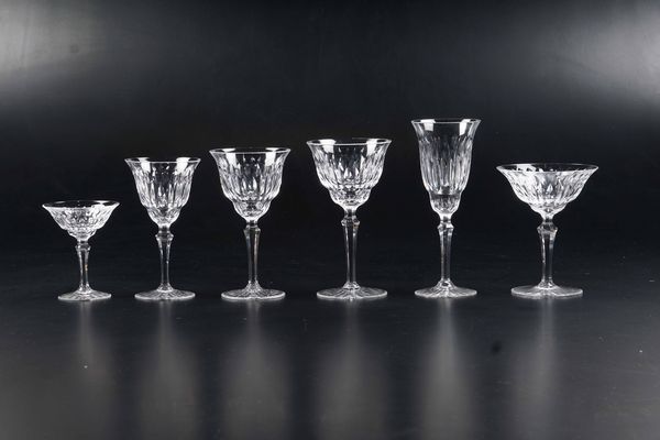 Servizio di calici<BR>Manifattura indeterminata, XX secolo<BR><BR>  - Asta L'art de la table - Associazione Nazionale - Case d'Asta italiane