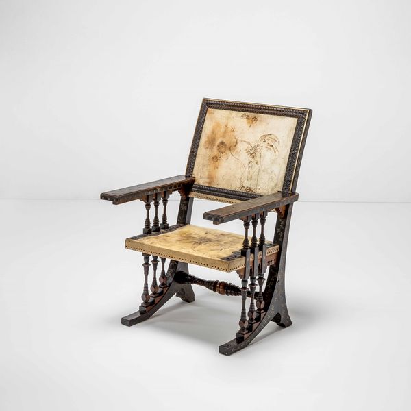 CARLO BUGATTI : Poltrona  - Asta Fine design - Associazione Nazionale - Case d'Asta italiane