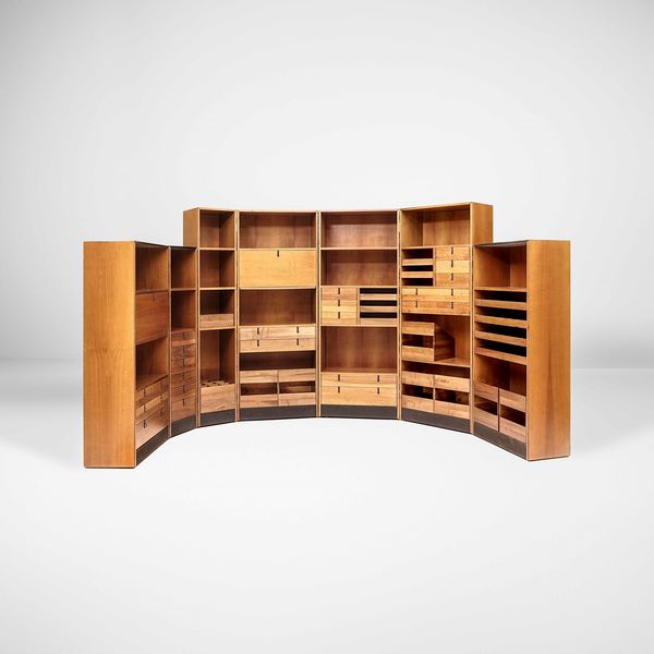 AFRA E TOBIA SCARPA : Grande libreria componibile  - Asta Fine design - Associazione Nazionale - Case d'Asta italiane