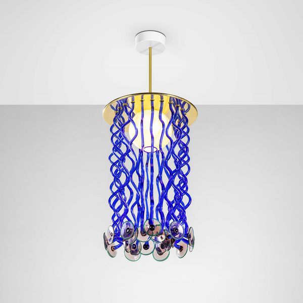 ETTORE SOTTSASS : Lampada a sospensione mod. Formosa  - Asta Fine design - Associazione Nazionale - Case d'Asta italiane