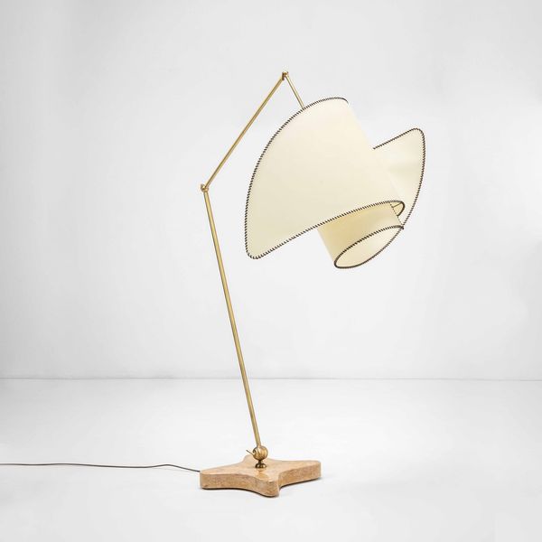 OMAGGIO A CARLO MOLLINO : Lampada da terra mod. Suora  - Asta Fine design - Associazione Nazionale - Case d'Asta italiane