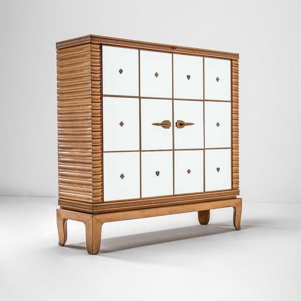 OSVALDO BORSANI : Mobile bar con specchi mod. 5028  - Asta Fine design - Associazione Nazionale - Case d'Asta italiane