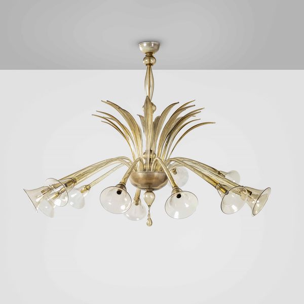 Napoleone Martinuzzi : Lampada a sospensione  - Asta Fine design - Associazione Nazionale - Case d'Asta italiane