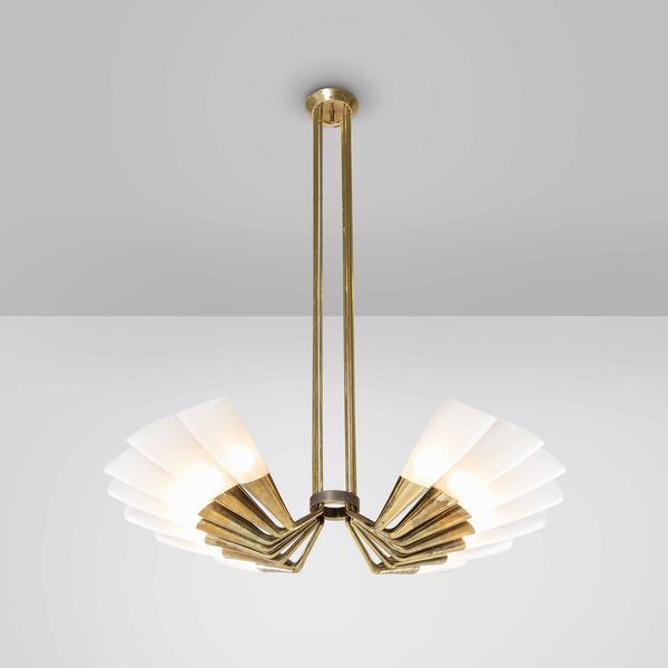 MAX INGRAND : Rara lampada a sospensione  - Asta Fine design - Associazione Nazionale - Case d'Asta italiane