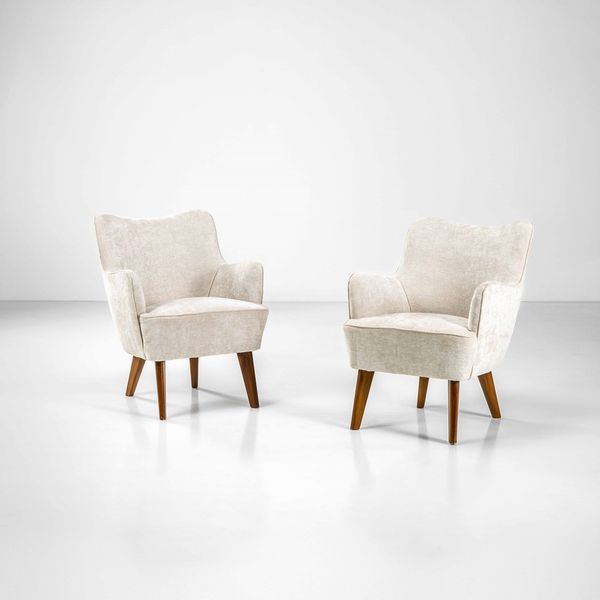 GIO PONTI : Due poltrone  - Asta Fine design - Associazione Nazionale - Case d'Asta italiane
