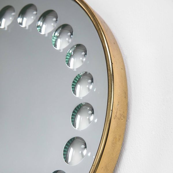 Piero Fornasetti : Specchio con Bolle  - Asta Fine design - Associazione Nazionale - Case d'Asta italiane