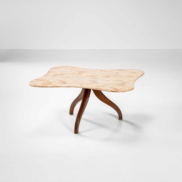 PAOLO BUFFA : Tavolo basso tripode  - Asta Fine design - Associazione Nazionale - Case d'Asta italiane