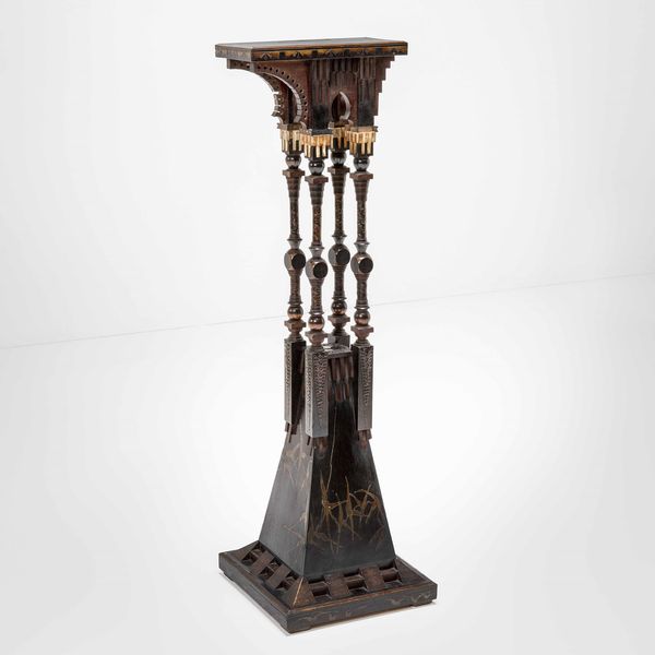 CARLO BUGATTI : Colonna espositore  - Asta Fine design - Associazione Nazionale - Case d'Asta italiane