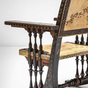 CARLO BUGATTI : Poltrona  - Asta Fine design - Associazione Nazionale - Case d'Asta italiane