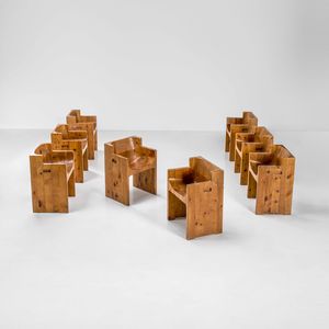 Giuseppe Rivadossi - Otto sedute con braccioli