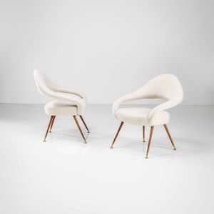 GASTONE RINALDI - Coppia di poltrone mod. DU55