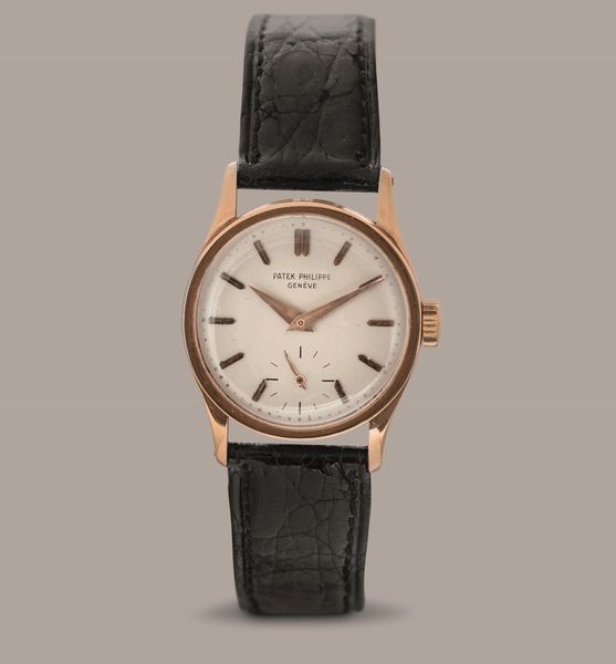 PATEK PHILIPPE - Calatrava ref. 96 in oro rosa 18k, quadrante Argent� con piccoli secondi al sei, movimento carica manuale con punzoni di Ginevra  - Asta Orologio da polso e da tasca  - Associazione Nazionale - Case d'Asta italiane