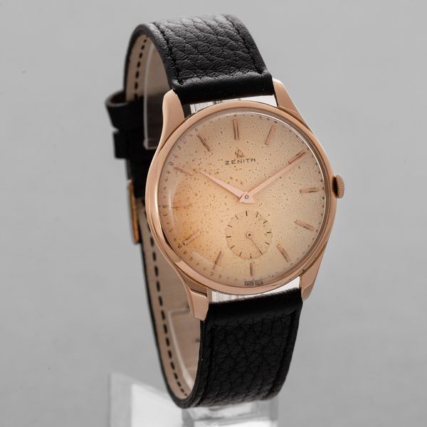 ZENITH - Stellina in oro rosa 18k con quadrante fan�, carica manuale con piccoli secondi  - Asta Orologio da polso e da tasca  - Associazione Nazionale - Case d'Asta italiane