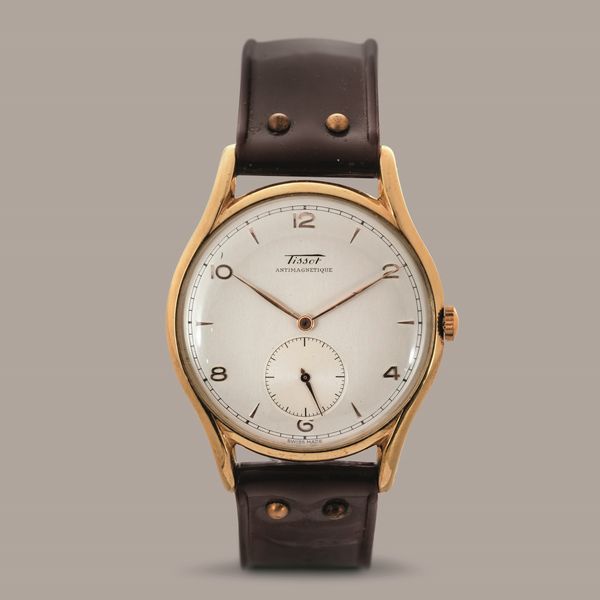 TISSOT - Antimagnetico ref 6719 solo tempo con cassa in acciaio laminata, quadrante Argent� con numeri arabi e indici applicati, piccoli secondi e movimento a carica manuale  - Asta Orologio da polso e da tasca  - Associazione Nazionale - Case d'Asta italiane