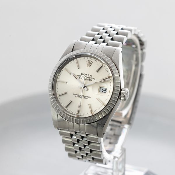 ROLEX - Datejust ref 16030 in acciaio con ghiera godronata, bracciale Jubilee, quadrante Argent� con indici a bastone, movimento automatico con datario  - Asta Orologio da polso e da tasca  - Associazione Nazionale - Case d'Asta italiane