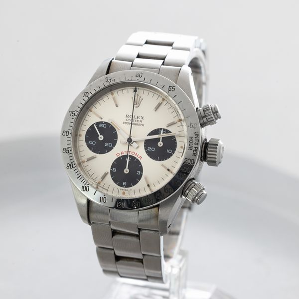 ROLEX - Cosmograph Daytona ref 6265 in acciaio cronografo tre contatori con lunetta tachimetrica, tasti a vite e quadrante Argent�  - Asta Orologio da polso e da tasca  - Associazione Nazionale - Case d'Asta italiane