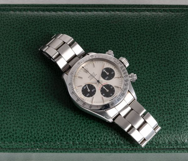 ROLEX - Cosmograph Daytona ref 6265 in acciaio cronografo tre contatori con lunetta tachimetrica, tasti a vite e quadrante Argent�  - Asta Orologio da polso e da tasca  - Associazione Nazionale - Case d'Asta italiane