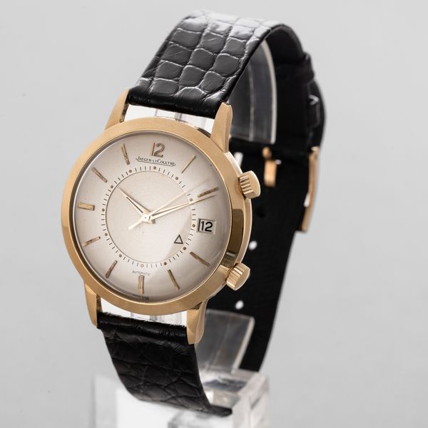 JAEGER LECOULTRE - Memovox in oro giallo 18k movimento automatico carica a martello con datario e svegliarino, quadrante Argent�  - Asta Orologio da polso e da tasca  - Associazione Nazionale - Case d'Asta italiane