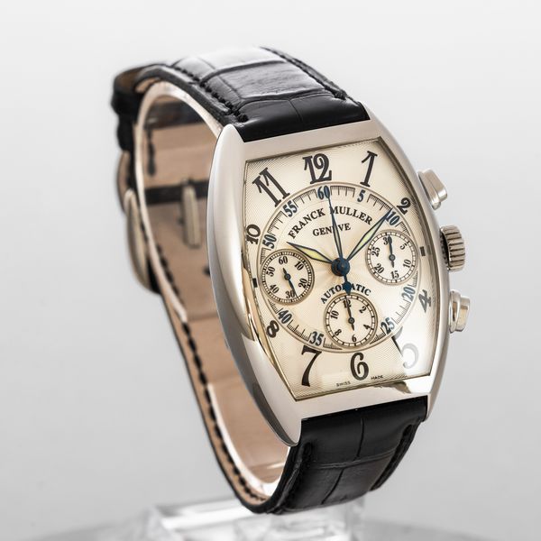 FRANCK MULLER - Chrono Cintre Curvex ref 7850CC AT in acciaio tre contatori, quadrante Argent, edizione numerata con scatola e garanzia  - Asta Orologio da polso e da tasca  - Associazione Nazionale - Case d'Asta italiane