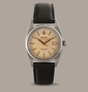 ROLEX - Datejust Scritta Rossa ref 6304 in acciaio, quadrante Argent fan con indici a daga, fondello a vite  - Asta Orologio da polso e da tasca  - Associazione Nazionale - Case d'Asta italiane