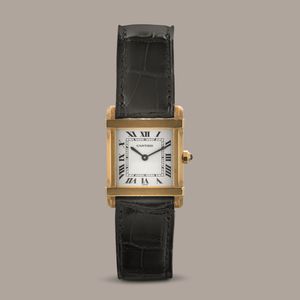 CARTIER - Tank Chinoise in oro giallo 18k, quadrante bianco con numeri Romani, movimento al quarzo, con scatola e garanzia  - Asta Orologio da polso e da tasca  - Associazione Nazionale - Case d'Asta italiane