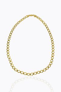 GIROCOLLO - Peso gr 14 3 Lunghezza cm 42 in oro giallo lavorato a maglia romboidale