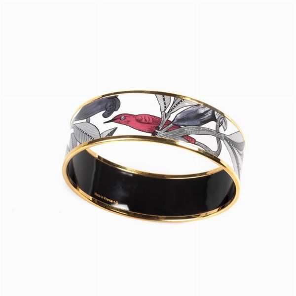 HERMES BRACCIALE SMALTATO  - Asta Vintage: borse e accessori di Hermes, Louis Vuitton e altre grandi maison - Associazione Nazionale - Case d'Asta italiane