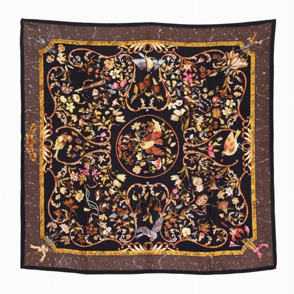 HERMES FOULARD "PIERRES D'ORIENT ET D'OCCIDENT"  - Asta Vintage: borse e accessori di Hermes, Louis Vuitton e altre grandi maison - Associazione Nazionale - Case d'Asta italiane