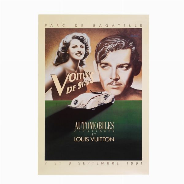 LOUIS VUITTON POSTER 1991  - Asta Vintage: borse e accessori di Hermes, Louis Vuitton e altre grandi maison - Associazione Nazionale - Case d'Asta italiane