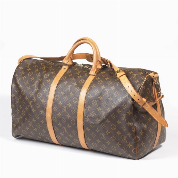 LOUIS VUITTON BORSA DA VIAGGIO BANDOULIERE 55  - Asta Vintage: borse e accessori di Hermes, Louis Vuitton e altre grandi maison - Associazione Nazionale - Case d'Asta italiane