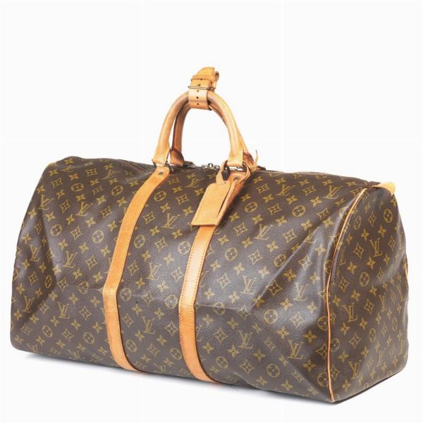 LOUIS VUITTON BORSONE KEEPALL 55  - Asta Vintage: borse e accessori di Hermes, Louis Vuitton e altre grandi maison - Associazione Nazionale - Case d'Asta italiane