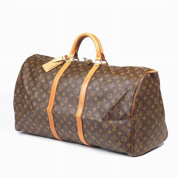 LOUIS VUITTON BORSA DA VIAGGIO BANDOULIERE 55  - Asta Vintage: borse e accessori di Hermes, Louis Vuitton e altre grandi maison - Associazione Nazionale - Case d'Asta italiane