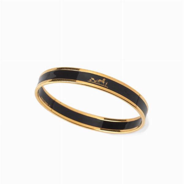 HERMES BRACCIALE SMALTATO  - Asta Vintage: borse e accessori di Hermes, Louis Vuitton e altre grandi maison - Associazione Nazionale - Case d'Asta italiane
