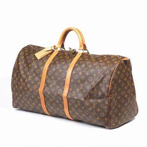LOUIS VUITTON BORSA DA VIAGGIO BANDOULIERE 55  - Asta Vintage: borse e accessori di Hermes, Louis Vuitton e altre grandi maison - Associazione Nazionale - Case d'Asta italiane