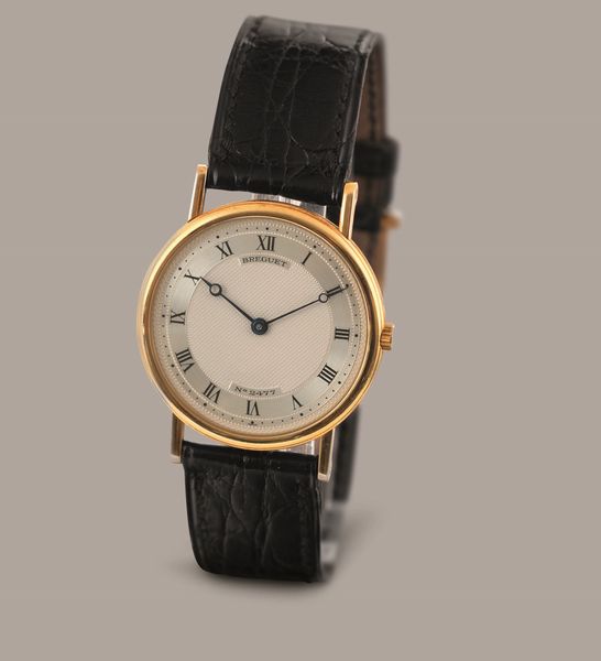 BREGUET - Classique extrapiatto ref. 3150, in oro giallo 18k, quadrante argent� guilloch� con numeri Romani, cassa a moneta, carica manuale.  - Asta Orologi da Polso e da Tasca - Associazione Nazionale - Case d'Asta italiane
