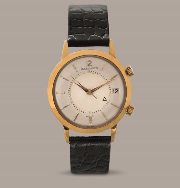 JAEGER LECOULTRE - Memovox in oro giallo 18k movimento automatico carica a martello con datario e svegliarino, quadrante Argent�  - Asta Orologi da Polso e da Tasca - Associazione Nazionale - Case d'Asta italiane