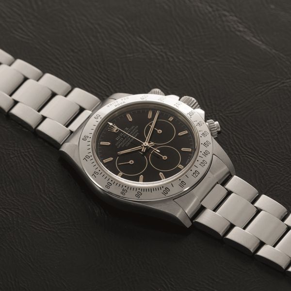 ROLEX - Daytona Primero ref 16520 Patrizzi, cronografo automatico tre contatori virati al nero, cassa impermeabile in acciaio con fondello e tasti a vite  - Asta Orologi da Polso e da Tasca - Associazione Nazionale - Case d'Asta italiane