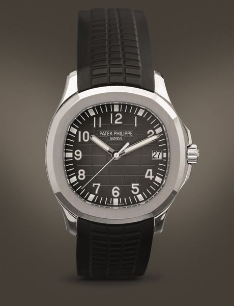 PATEK PHILIPPE - Aquanaut ref 5167, cassa in acciaio impermeabile, cinturino in gomma con deployante, quadrante nero con datario, fondello a vista accompagnato da scatola e garanzia<BR>  - Asta Orologi da Polso e da Tasca - Associazione Nazionale - Case d'Asta italiane