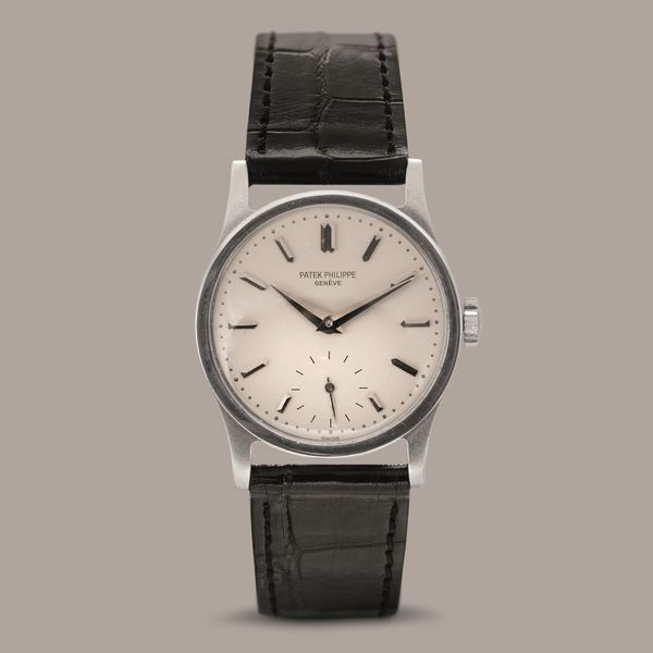 PATEK PHILIPPE - Calatrava ref. 96, cassa F. Borgel in acciaio, quadrante Argent� con piccoli secondi al sei e carica manuale  - Asta Orologi da Polso e da Tasca - Associazione Nazionale - Case d'Asta italiane