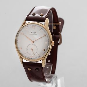 TISSOT - Antimagnetico ref 6719 solo tempo con cassa in acciaio laminata, quadrante Argent� con numeri arabi e indici applicati, piccoli secondi e movimento a carica manuale  - Asta Orologi da Polso e da Tasca - Associazione Nazionale - Case d'Asta italiane