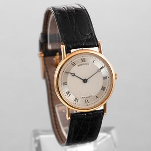 BREGUET - Classique extrapiatto ref. 3150, in oro giallo 18k, quadrante argent� guilloch� con numeri Romani, cassa a moneta, carica manuale.  - Asta Orologi da Polso e da Tasca - Associazione Nazionale - Case d'Asta italiane