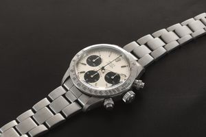 ROLEX - Cosmograph Daytona ref 6265 in acciaio cronografo tre contatori con lunetta tachimetrica, tasti a vite e quadrante Argent�  - Asta Orologi da Polso e da Tasca - Associazione Nazionale - Case d'Asta italiane
